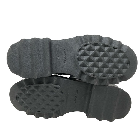 Aerosoles Sondra Black Leather Lace-Up Knee High Boots, Size US 10 NWT - Picture 9 of 10